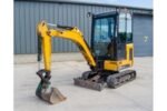 Mini pelle JCB 8016 diesel 1.7t – 3 godets – chenilles caoutchouc